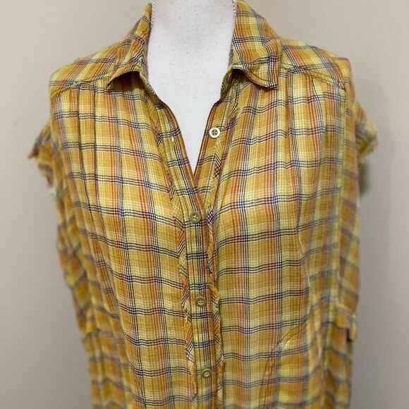 New Free People Isabelle Plaid Maxi top size S and XS - Picture 7 of 12